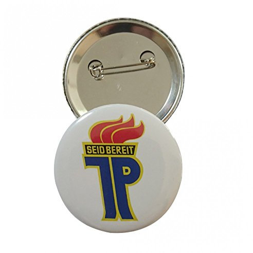 Krause & Sohn Anstecker Jungpionier 50 mm DDR Button Ostalgie Mottoparty