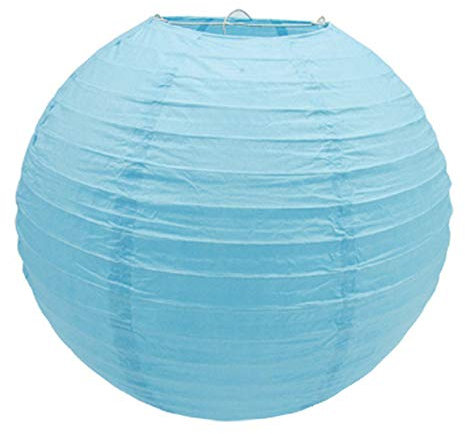 Creativery 1 Papier Lampion 30cm Laterne Hochzeit Party Wohnungsdeko Hängedeko Raumdeko Geburtstag Feier hellblau