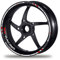 PROFILETEC.COM FELGENRANDAUFKLEBER passend für Yamaha MT-125 Moto GP Style Felgenaufkleber (Motiv 1V)