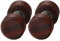 JewelryWe Holz Fake Plug Ohrstecker: 8mm Dunkelbraun Edelstahl Rund Kreis Ohrringe Holz Fake Ohr Plugs Cheater Tunnel Gauges Piercing Vintage Ohrschmuck Modeschmuck für Damen Herren