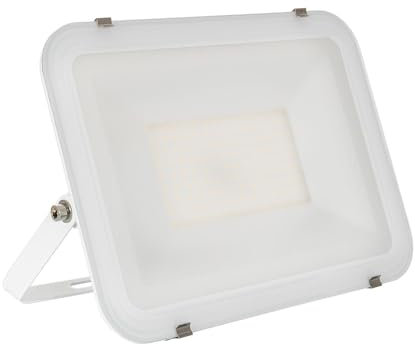 LEDKIA LIGHTING Projecteur LED Slim Crystal 120lm/W IP65 100W Blanc pour jardin, terrasse, patio, 4000K Blanc neutre