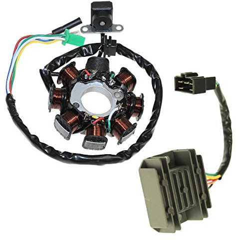 Lichtmaschine und Spannungsregler für 4-Takt China Roller GY6 125/150ccm