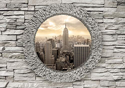 decomonkey Fototapete New York, 400x280 cm, XL, Stadt City Fensterblick