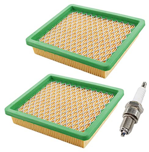 AISEN 2x Luftfilter mit Zündkerze für Hecht 553SW, 5533SW, 5533SWE, 5534SX, 5534SXE Rasenmäher