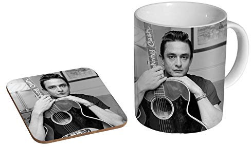 mugmart Keramik-Kaffeetasse, Geschenkset mit Untersetzer, 325 ml, rund, klassisch, spülmaschinenfest, UV-beständig, für Zuhause
