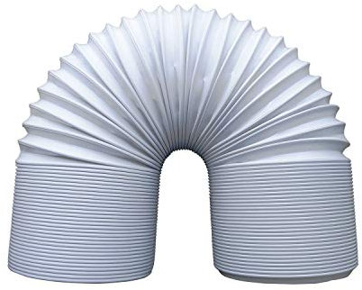 JIANZHENKEJI 6 Inch Diameter Intake/Exhaust Hose | PVC Extend Vent Hose for Portable Air Conditioner Replacement hose,Counterclockwise Installation Direction(Length 59 Inch)