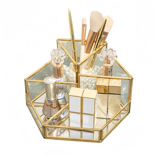 SLHEQING Kosmetik Organizer Makeup Pinselhalter Cosmetic Organizer Retro lippenstift Aufbewahrung