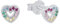 Prinzessin Lillifee Ohrstecker 925 Sterling Silber Mädchen Kinder Ohrschmuck, mit Zirkonia synth., 0,6 cm, Silber, Herz, Kommt in Schmuck Geschenk Box, 2031166