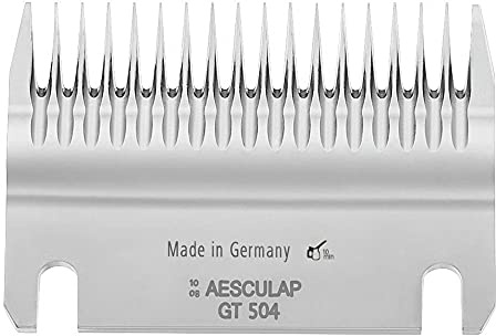 Kerbl GT504 Untermesser für Aesculap Schermesser Econom, 18 Zähne, 3mm Schnittlänge, 100 Stück