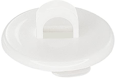 Klebeösen weiß | mit Schaumklebepunkt | NICHT ablösbar | 5 Stück | Zum Aufhängen von Werbeschildern, Deko etc. [andere Varianten wählbar]