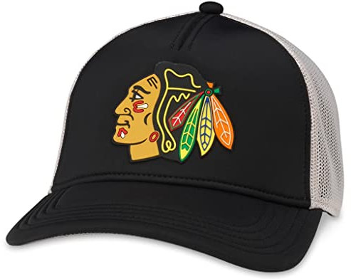 Vegas Golden Knights Herren Riptide Valin Snapback Mütze, Chicago Blackhawks (Elfenbein/Schwarz), Einheitsgröße