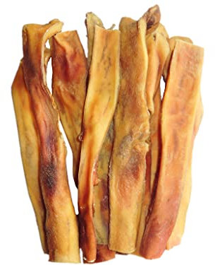 Kaureks Natur Hundeleckerlies Rinderkopfhaut 800g ca. 25-30 cm Kopfhaut Stangen für Hunde, Rinderhaut, wie Rinderknochen