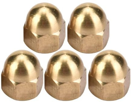 Hutmuttern Sechskant M6, M6 20PCS Sechskantmuttern-Schraubendreher-Set aus Messing, Hutmuttern-Sortiment-Kit Hutmutternbefestigungen, Messing-Innengewindebolzen, Abdeckung