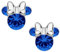 Ohrstecker Minnie-Maus mit Geburtsstein, Disney für Damen, Silber, Disney-Schmuck, verziert mit Zirkonia