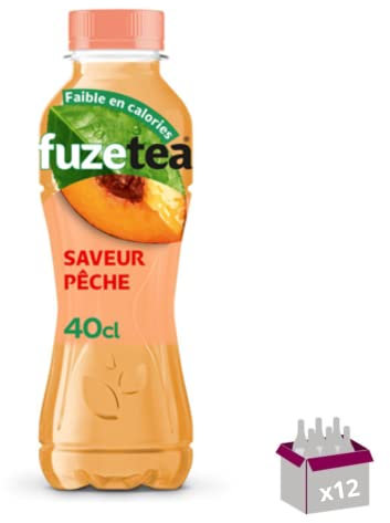 FuzeTea - Thé Glacé Pêche Intense - 12 x 40 cL