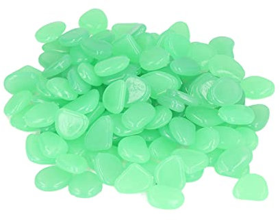 Fdit Pierre Lumineuse Extérieure, Galets Lumineux Fluorescents Colorés Adaptés Aux Chemins De Jardin De Patio De Jardin (Bleu Vert)