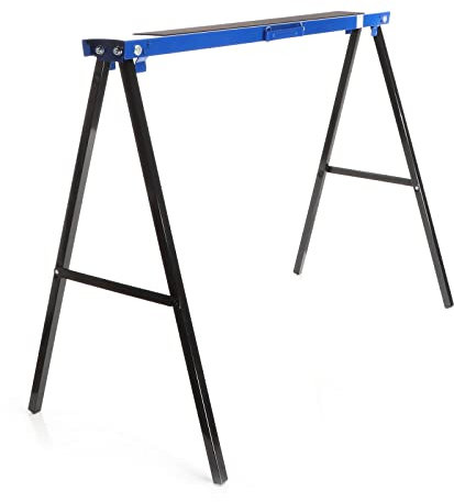 XPOtool 2X Klappbock aus Stahl 250 kg Traglast pro Paar, 2er Set Gerüstbock 995 x 480 x 785 mm, Arbeitsbock klappbar für Werkbank, Sägen, Garten etc.