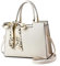NICOLE & DORIS Sac a Main Femme Élégant Sac Fourre Tout Sac à Bandoulière en PU Cuir Sac Epaule Grande Capacité Sac D'épaule Travail Sac à Poignée Supérieure de Sortie Quotidien Beige