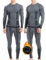 NOOYME Thermounterwäsche Herren Elastisch Funktionsunterwäsche Herren Weich Thermo Unterwäsche Männer Winter Warm Skiunterwäsche Herren Atmungsaktiv Funktionswäsche Thermowäsche GrauS