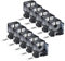 NineLeaf 10 Packung Ersatz für Dymo 18484 A18484 19mm x 5.5m Bänder Schwarz auf Weiß Polyester Permanentes Industrie-Schriftband für Rhino 4200 5200 5000 6000 ILP 3M PL150 PL200 Beschriftungsgerät