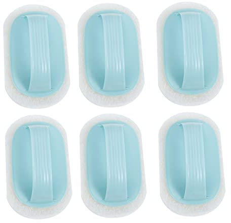 MERRYHAPY 6pcs Cleaning Brush Steel Wool Scrubber Barbecue Scrubber Brush Cast Iron Grill Scrub Stainless Steel Cleaner for Appliances Grill Scraper Gas Bbq Sponge Brush Plastic Sink