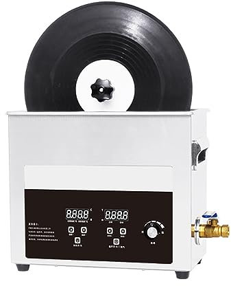 Registro Limpiador Ultrasónico Limpiador De Discos De Vinilo, Vinilo Caliente De Limpieza De Discos del Sistema, Auto-Rotación, Temperatura Ajustable, Ajustable 0-30 Minutos, Potencia Ajustable, para
