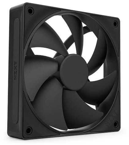 NZXT F120P | Ventola case PC pres. statica 120mm | Per radiatori/dissipatori | Alta pres. statica | Presa post. smussata | Cuscinetti fluidod. | Rumore ridotto | Controllo PWM | Nero