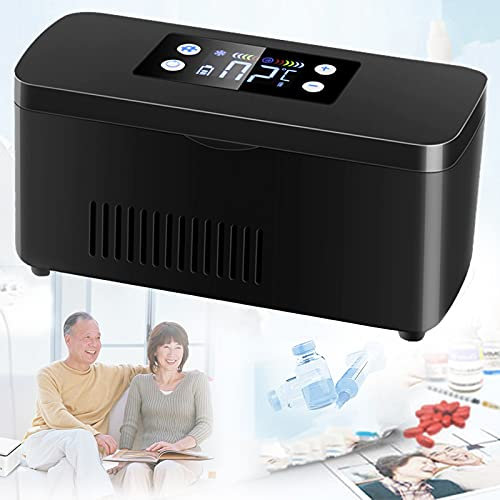 Frigo Per Insulina, Frigorifero Portatile Per Insulina 0~18 ℃, Batteria Da 10200 Mah, 8 Ore In Standby, Mini Frigorifero Per Insulina Per Casa/Esterno/Viaggio, 2 Batterie (2 Batterie)