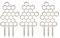 Gavigain 3PCS Topfpflanze Spalier, DIY Holz Pflanze Klettern Unterstützung Halterung für Outdoor-Garten-Balkon