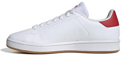 adidas Men's Urban Court Shoes, FTWR White/core Black/Better Scarlet, 8 UK