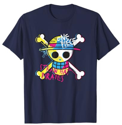One Piece Straw Hat Pirates Colour Logo Monkey D Luffy T-Shirt