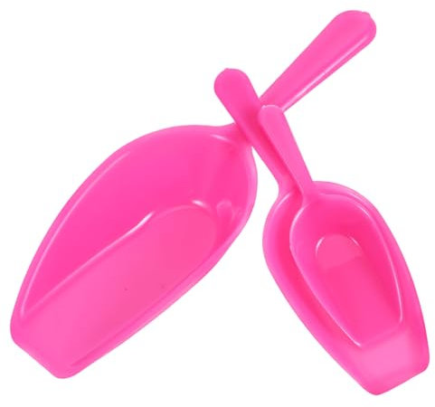 PLAFOPE 3 Stück Kleiner Messlöffel Aus Kunststoff Pastellrosa Kompakt Für Perlenaufbewahrung Schmuckherstellung Kaffeemessen Und Selbstgemacht Bastelbedarf