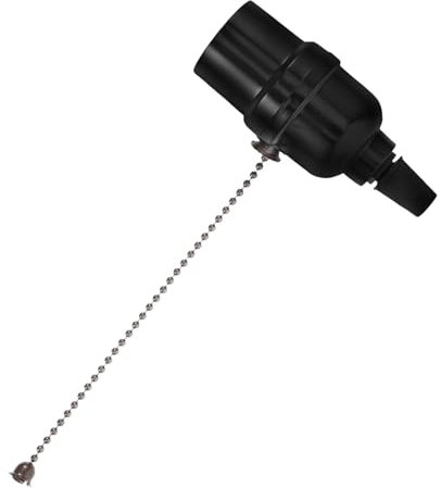 ETHZZLE Zugkettenfassung E27 Lampenfassung mit Zugschalter Bakelit für Deckenlampen und Tischlampen Lampenzubehör 250v 250W