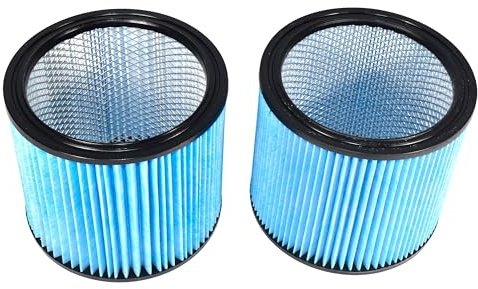 HQRP Lot de 2 filtres à cartouche HEPA H13 haute efficacité de remplacement pour Shop-vac 90340 90350 90304 90344 9034033, compatibles avec la plupart des aspirateurs secs/humides Shop-Vac de 12 à 58