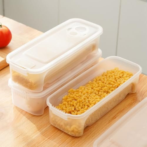 Noodle Preparation Simplified Microwave Pasta Cooker with Smart Drain Hole Feature, Heat Resistant Pasta Boat, Pasta Steaming Box with Drain Hole