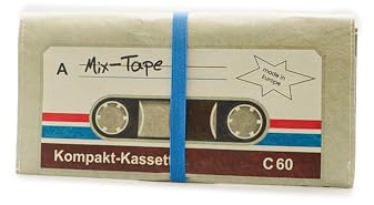 Tabakbeutel | Ideale Tabaktasche für Raucher | 100% Wasserabweisend & Reißfest | Variabel für 30-50 Gramm Tabak | Fach für Papers & Filter | Mit Gummiband | Unisex | Made in Europe - Mixtape