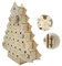 Weihnachtsbäume Kalender Holzschubladen Schachtel Kinder Geschenk Festival Party Home Office Tabletop Dekoration Aufbewahrung Aufbewahrung