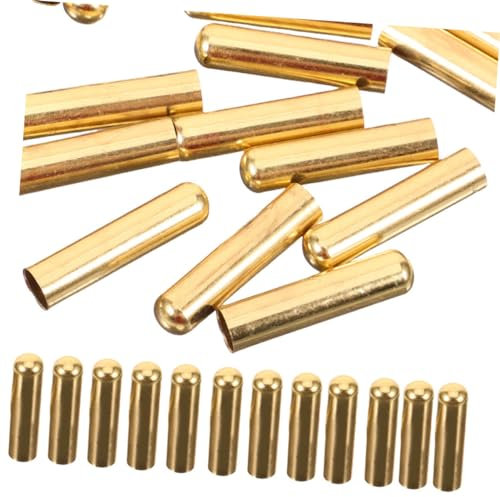 jojofuny 50pezzi Puntali per Lacci delle Scarpe in Rame di Ricambio estremità per Lacci delle Scarpe Fermacorda per Vestiti Accessori Versatili e Resistenti