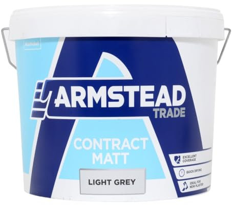 Trade Armstead Contract Matt Light Grey Paint 10L