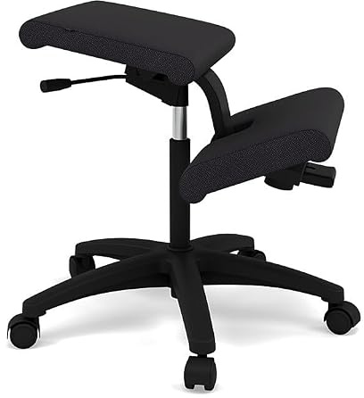 Variér Wing Balance Kniestuhl mit Rädern – Schwarz
