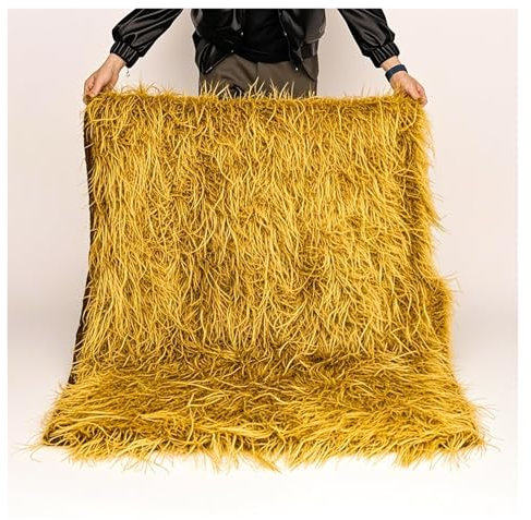 Artificial Palm Straw Rolls, Synthetic Grass Thatch Roof, Faux Straw Tiles for Garden Gazebo, 1x2m (39.4x78.7in) - Ideal for Outdoor Decor and Landscaping