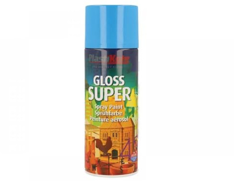 400ml, Super Multi Surface Gloss Spray Paint (1, Light Blue)