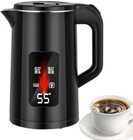 Electric Kettle, Stainless Steel Kettle, 3 L Fast Boiling Water Heater, Electric for Bedroom, Kitchen, Family Celebrations