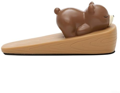 Butée de porte en silicone avec figurine de dessin animé, matériau en PVC et émail avec stabilité améliorée et protection du sol (B)