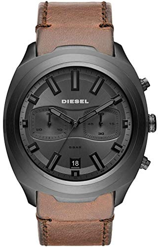 Diesel HerrenArmbanduhr Chronograph Quarz Leder DZ4491