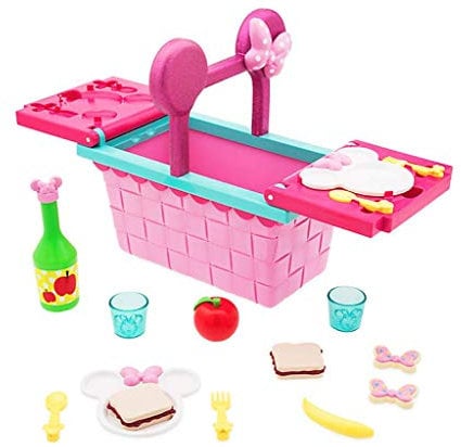 Disney Junior Minnie Set Juego Cesta Pícnic - 18 Piezas