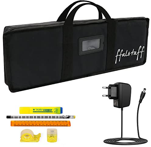 Borsa Custodia Imbottita per Tastiere SA50 / SA51 / SA46 / SA47 ffalstaff ® (Imbottitura 5mm) con Alimentatore e Kit Cancelleria
