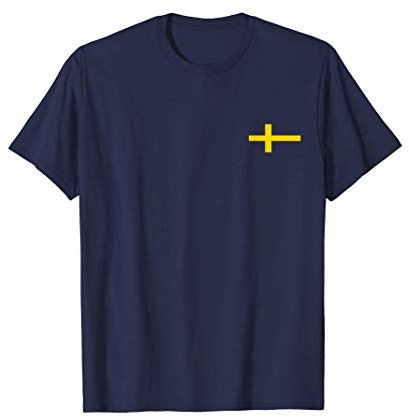 Flagge Schweden Sverige Schwedische Flaggen Damen Herren T-Shirt