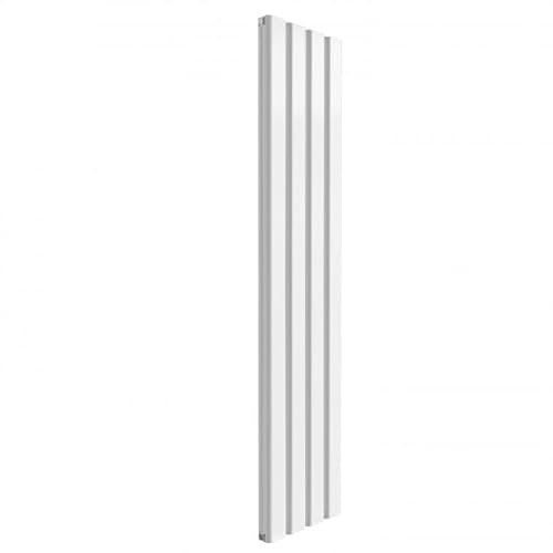Reina Vicari Aluminium White Double Panel Vertical Designer Radiator 1800mm x 400mm, Central Heating