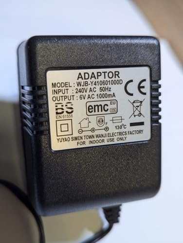 Replacement for UK 6V 500mA AC/DC ADAPTOR BATTERY CHARGER for MODEL LK-D060050